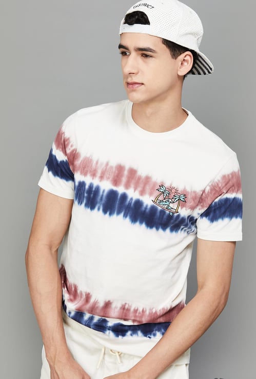 FAME FOREVER Men Tie & Dye Printed T-shirt