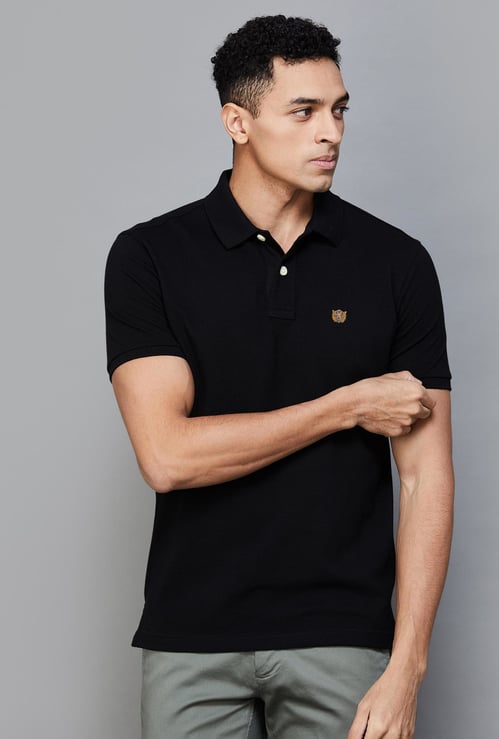 FAHRENHEIT Men Solid Regular Fit Polo T-shirt