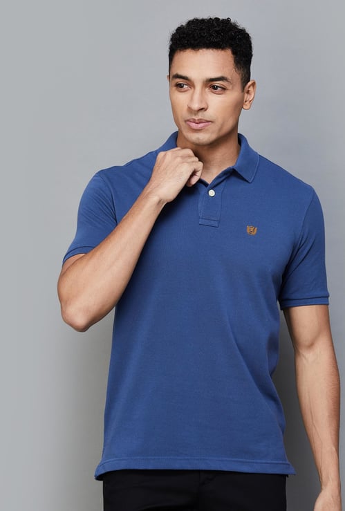 FAHRENHEIT Men Solid Regular Fit Polo T-shirt