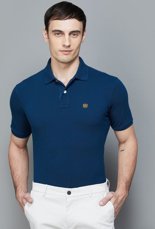 FAHRENHEIT Men Solid Regular Fit Polo T-shirt