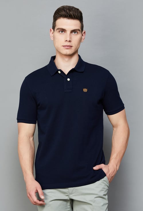 FAHRENHEIT Men Solid Regular Fit Polo T-shirt