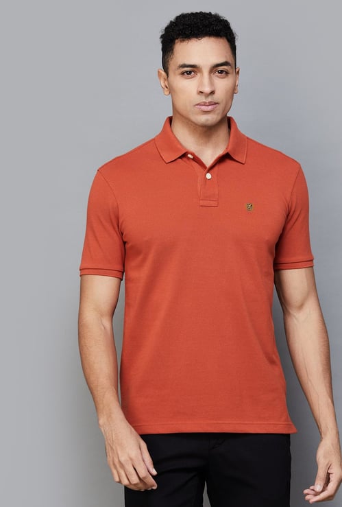 FAHRENHEIT Men Solid Regular Fit Polo T-shirt