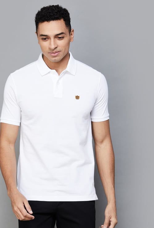 FAHRENHEIT Men Solid Regular Fit Polo T-shirt
