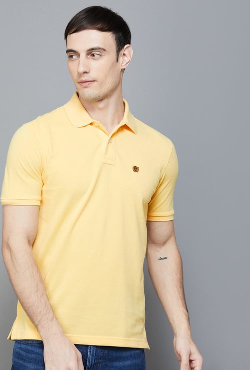 FAHRENHEIT Men Solid Regular Fit Polo T-shirt