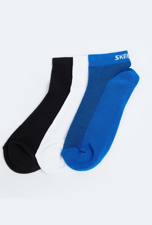 SKECHERS Men Assorted Ankle-Length Socks - Pack of 3