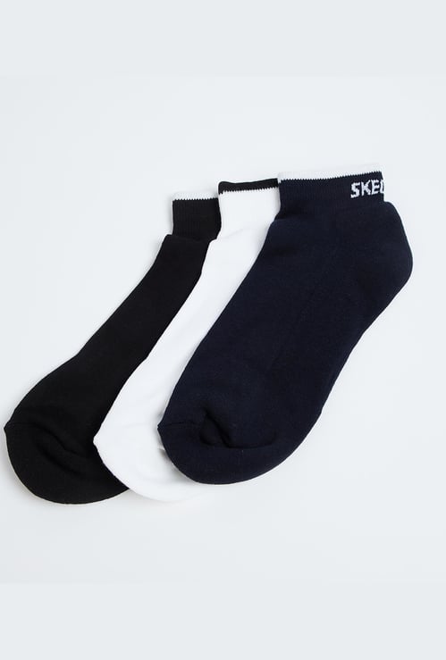 SKECHERS Men Assorted Ankle Length Socks - Pack of 3