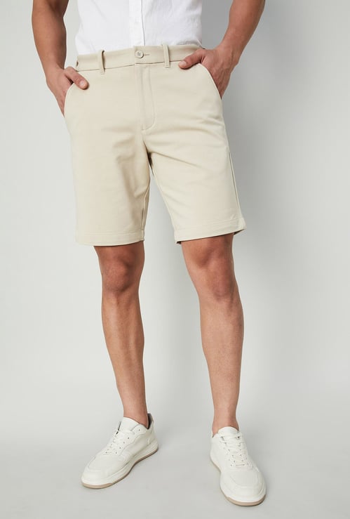 CODE Men Solid Regular Fit Shorts