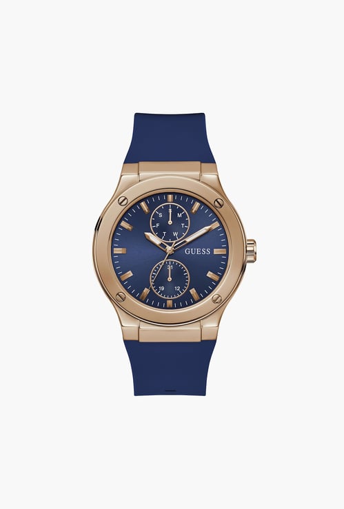 GUESS Men Silicone Strap Multifunction Watch  - GW0491G4