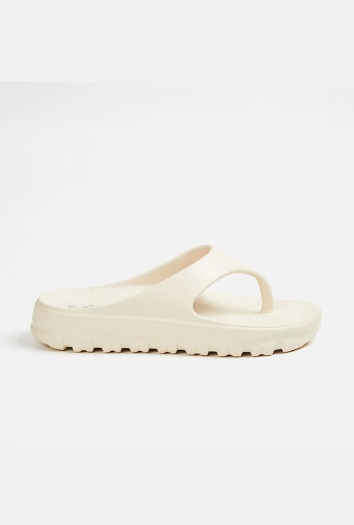 GINGER Women Solid Platform Flip Flops