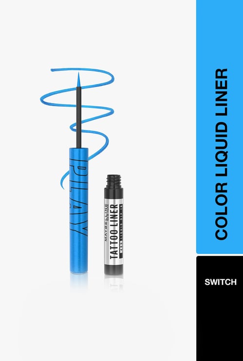 MAYBELLINE NEW YORK Tattoo Play Blue Liquid Eyeliner - Switch - 2.1ml