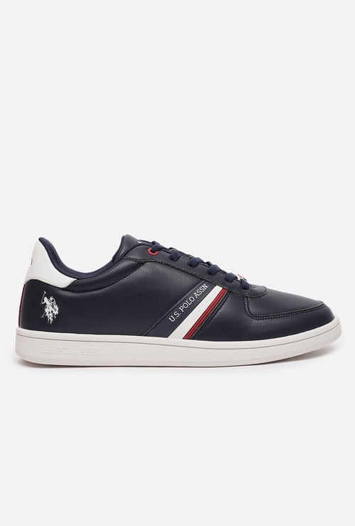 U.S. POLO ASSN. Men Brand Striped Alco 2.0 Lace-Up Sneakers
