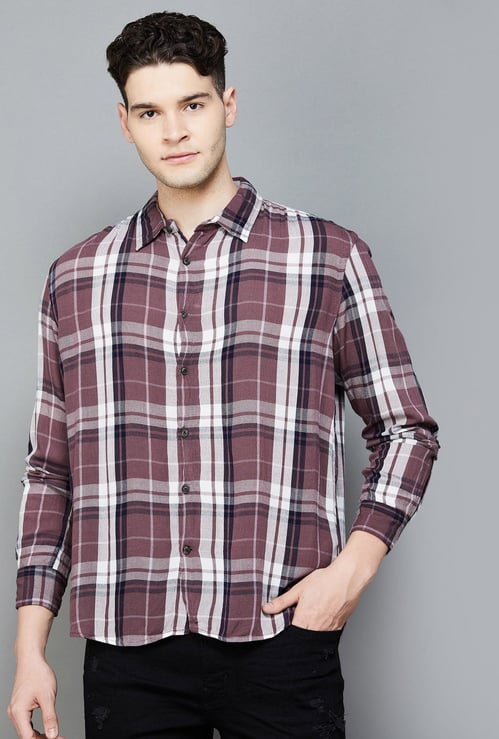 CELIO Men Checked Regular Fit Casual Shirt