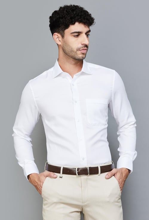LOUIS PHILIPPE Men Solid Regular Fit Formal Shirt