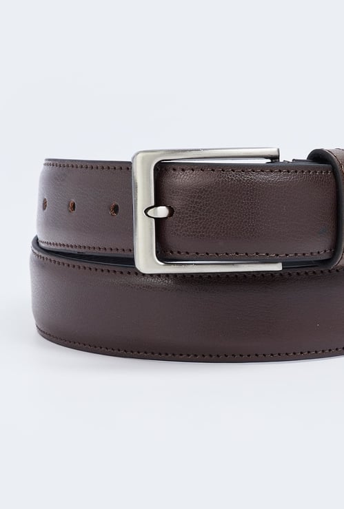 CODE Men Solid Leather Belt