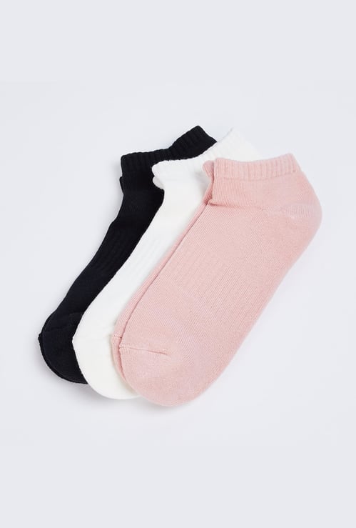 GINGER Women Solid Ankle-Length Socks - Pack of 3