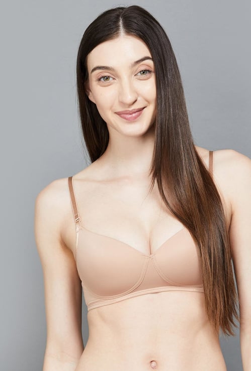 ENAMOR Solid Padded Non-Wired Everyday Bra