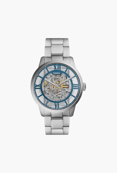 FOSSIL Townsman Men Skeleton Automatic Watch with Metal Strap - ME3260