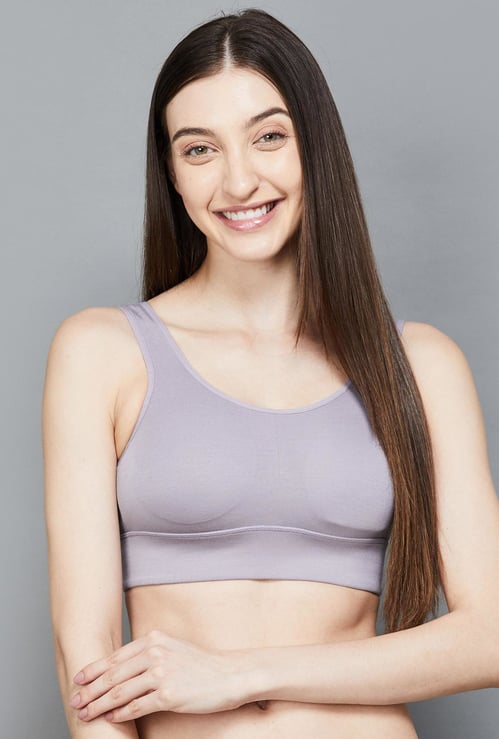 JOCKEY Solid Non-Wired Sports Bra