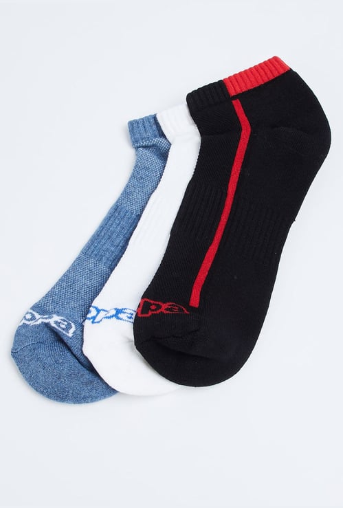 KAPPA Men Solid Ankle-Length Socks - Pack of 3