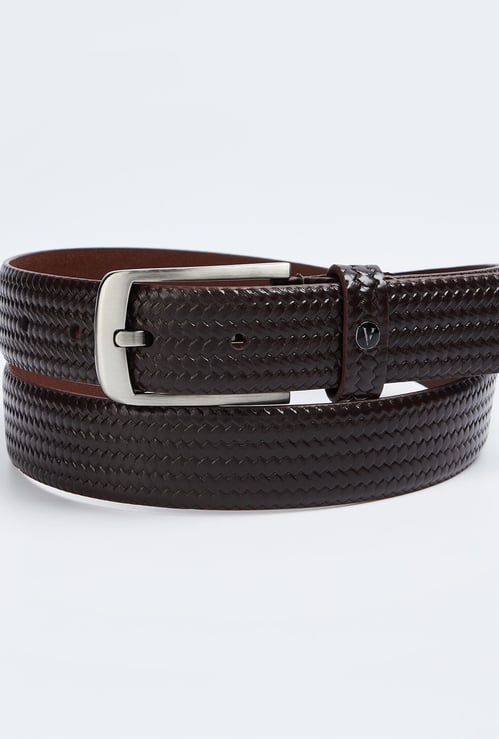 VAN HEUSEN Men Textured Formal Belt