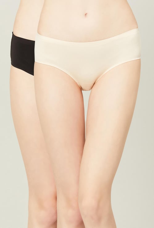 GINGER Assorted Seamless Hipster Panties - Pack of 2