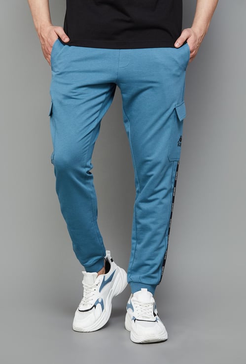 KAPPA Men Solid Elasticated Slim Fit Joggers