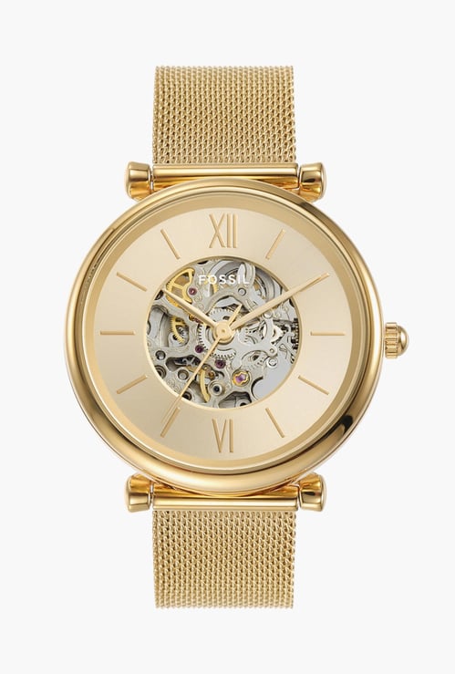 FOSSIL Carlie Women Automatic Watch with Mesh Strap - ME3250