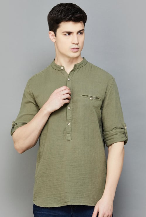 CELIO Men Solid Slim Fit Casual Shirt