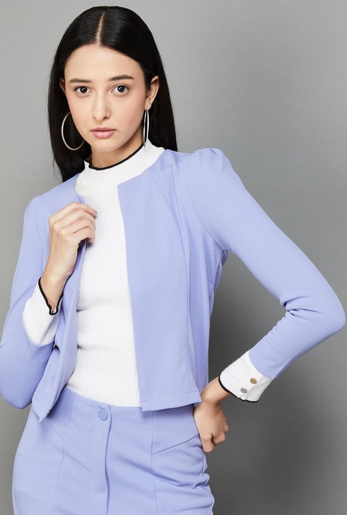 CODE Women Solid Shrug