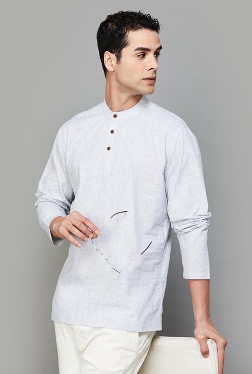 MELANGE Men Printed Short Kurta