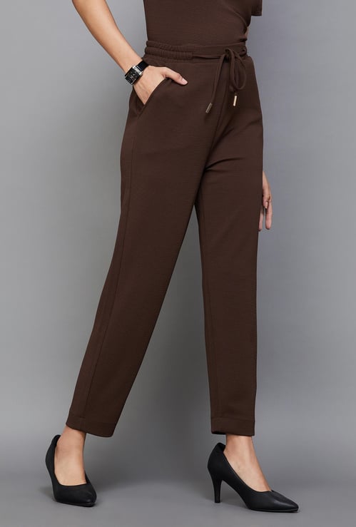 CODE Women Textured Pants