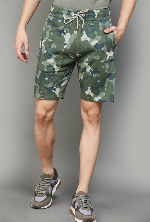 KAPPA Men Camouflage Print Regular Fit Shorts