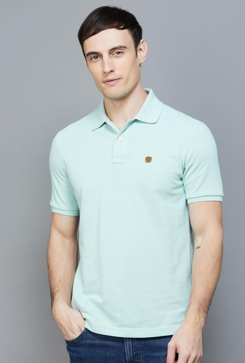 FAHRENHEIT Men Solid Regular Fit Polo T-shirt