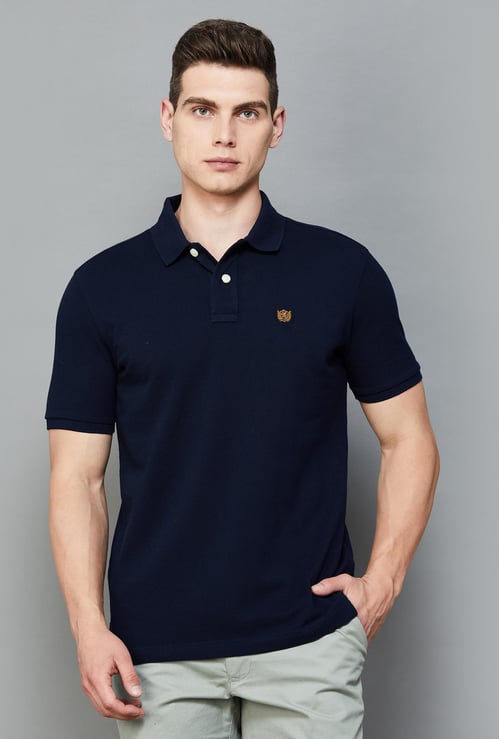 FAHRENHEIT Men Solid Regular Fit Polo T-shirt