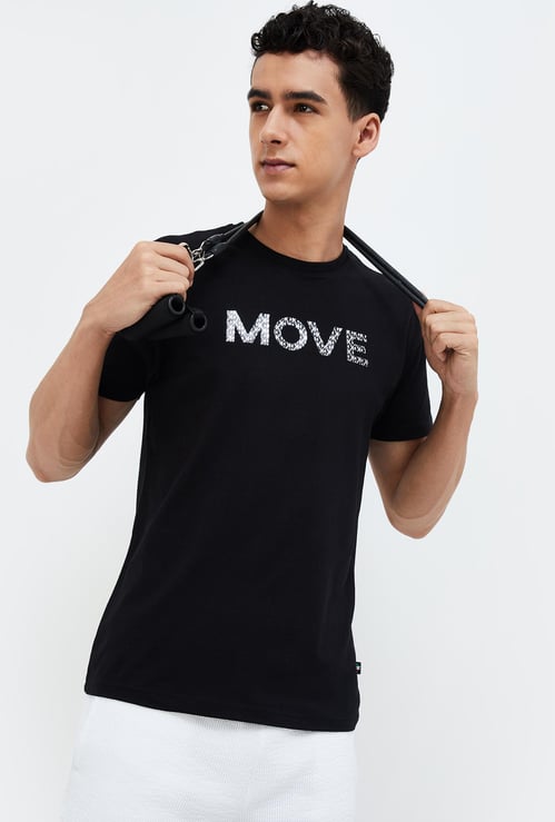 KAPPA Men Typohraphy Printed Sports T-shirt