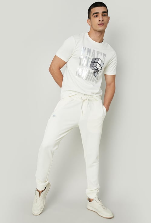 KAPPA Men Textured Active Joggers