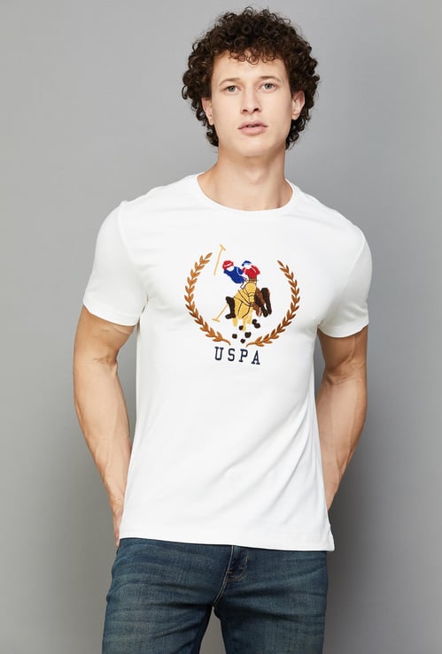 U.S. POLO ASSN. Men Graphic Print Regular Fit T-shirt