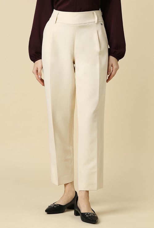 ALLEN SOLLY Women Pleated Front Trousers