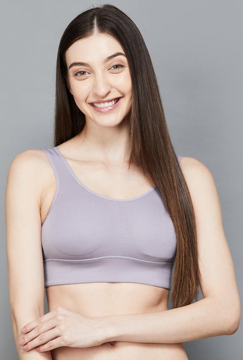 JOCKEY Solid Non-Wired Sports Bra