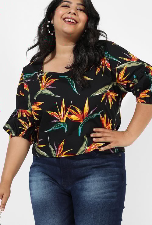 INSTAFAB PLUS Women Tropical Printed Top