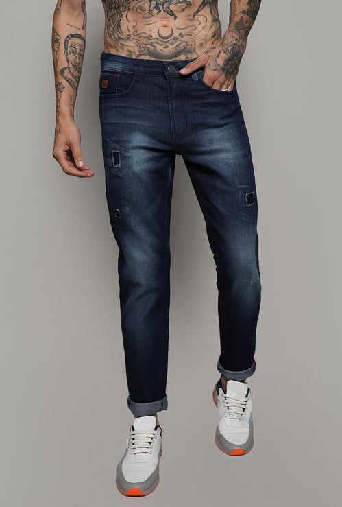 CAMPUS SUTRA Men Stonewashed Regular Fit Jeans