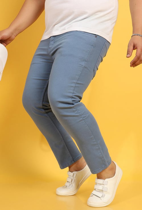 INSTAFAB PLUS Men Solid Regular Fit Jeans