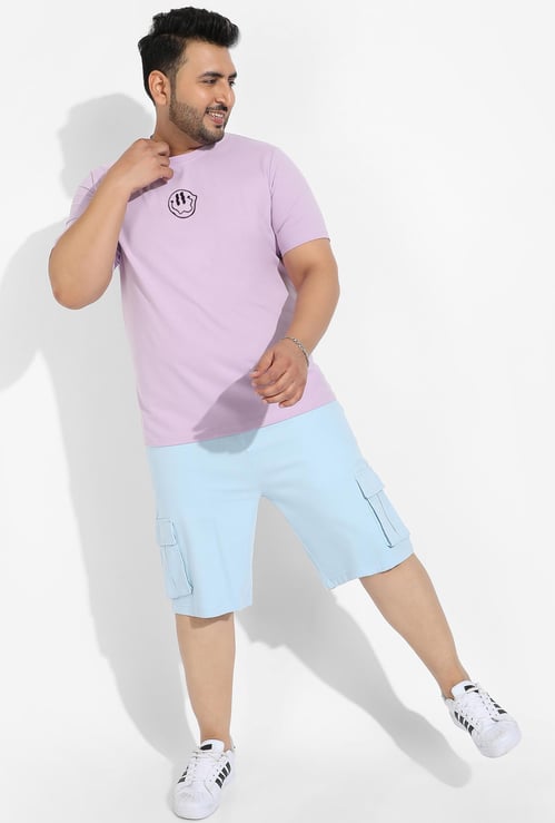 INSTAFAB PLUS Men Back Printed Regular Fit T-shirt