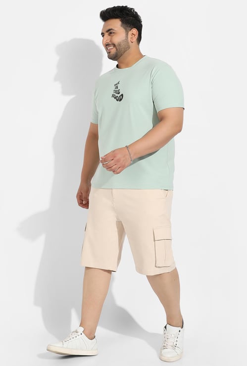 INSTAFAB PLUS Men Back Printed Regular Fit T-shirt