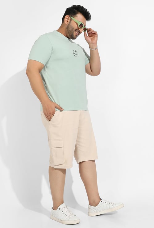 INSTAFAB PLUS Men Back Printed Regular Fit T-shirt
