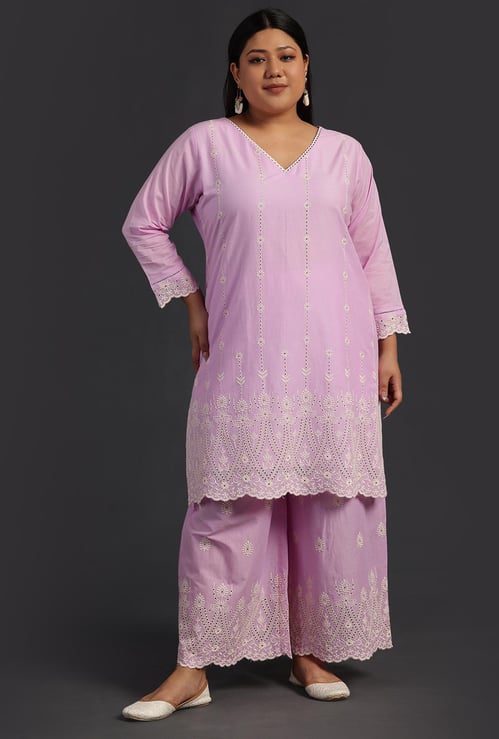 EXTRA LOVE BY LIBAS Women Embroidered Kurta Set