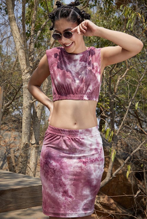 PINA COLADA Women Tie-Dye Printed Co-Ord Set
