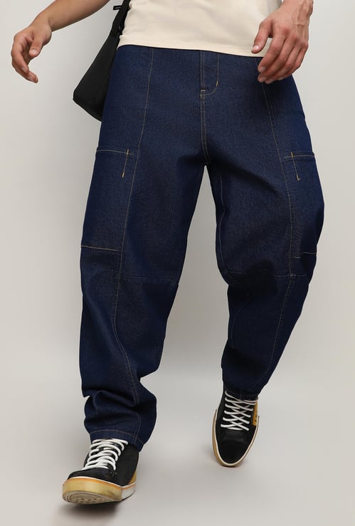 CAMPUS SUTRA Men Washed Baggy Jeans