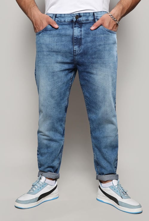 INSTAFAB PLUS Men Washed Regular Fit Jeans
