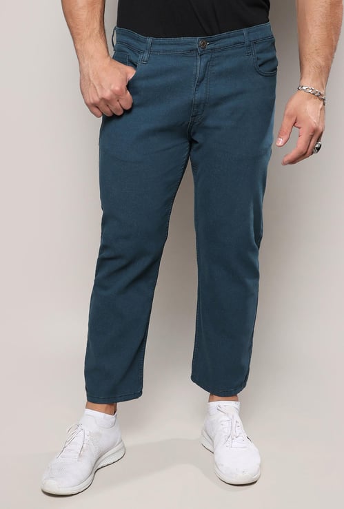 INSTAFAB PLUS Men Solid Regular Fit Jeans